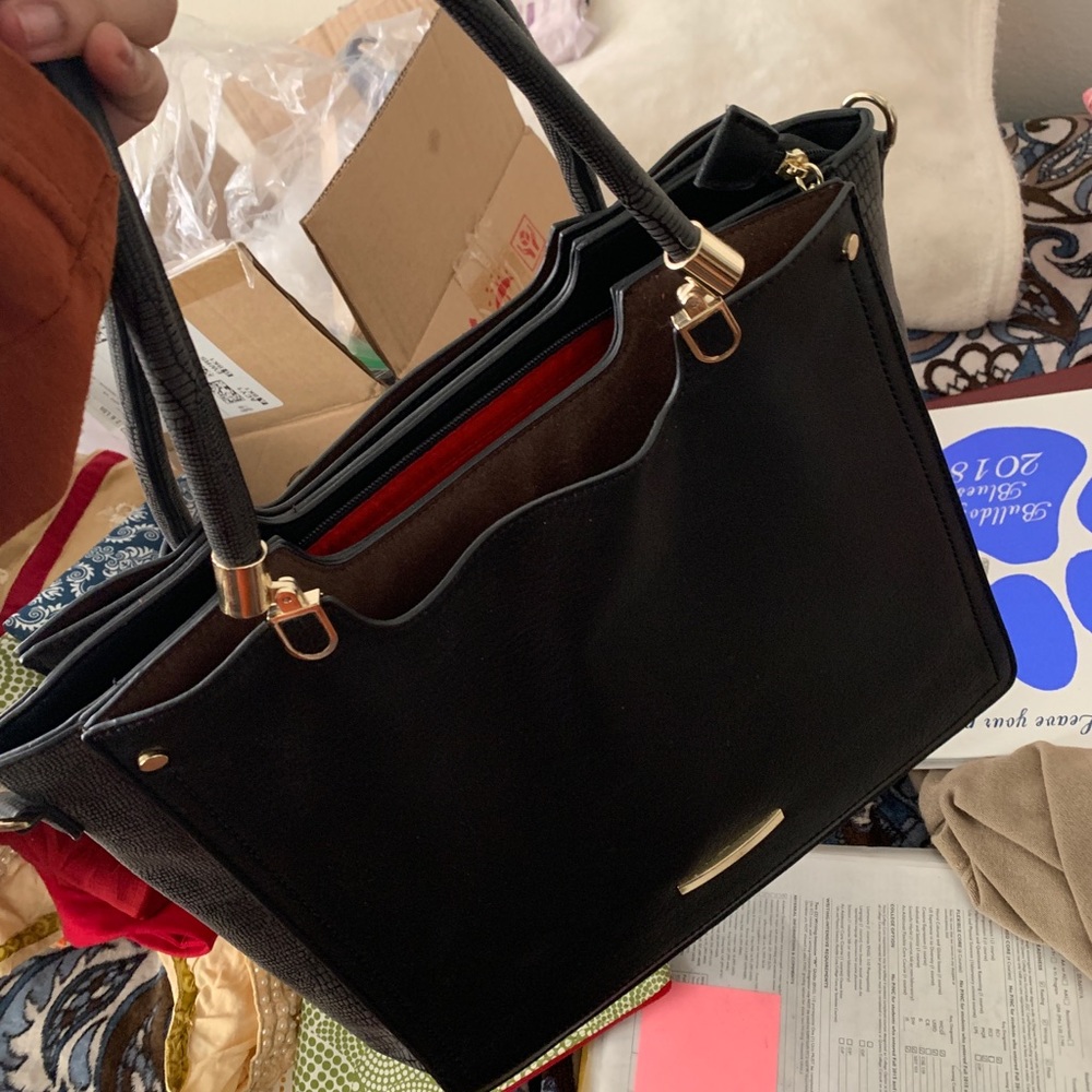 Black Purse with long strap